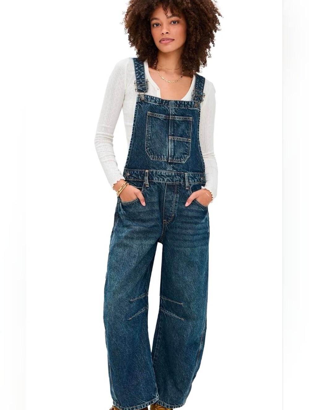 Free People Women's Good Luck Overalls